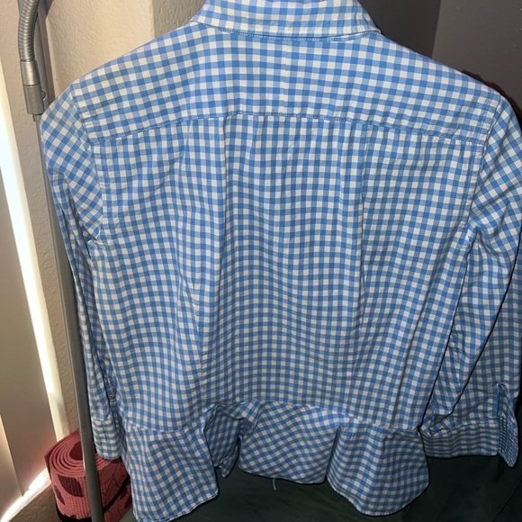 🎉Ralph Lauren peplum button up shirt. Size 6 - Picture 2 of 4